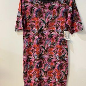 Lularoe Julia Dress, Size Large, Floral (NWT)